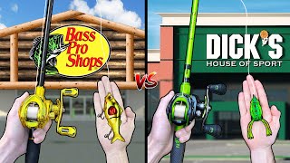 Bass Pro Shops vs Dicks Budget Fishing Challenge [upl. by Asamot]