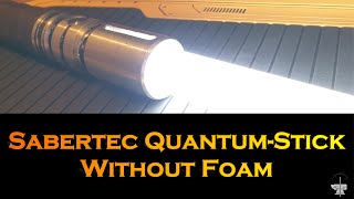 Super bright 1quot BladePrototype with Sabertec Quantum Stick but no foam [upl. by Hymie]