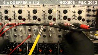 6 x Doepfer A112 8 Bit Sampler [upl. by Gore]