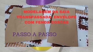 MODELAGEM SAIA LONGA ENVELOPE TRANSPASSADO COM FENDA COSTAS [upl. by Aubrey]