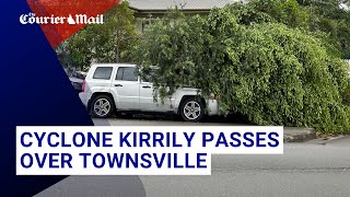 Tropical Cyclone Kirrily passes over Townsville coast [upl. by Guthrey22]