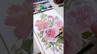 Botanical Watercolor  Floral Watercolor Painting 💐 [upl. by Ym]