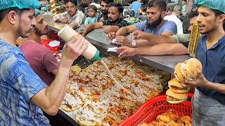 KFC Style Zinger Burger 🍔 Speedy Guy Making 100 Paratha Zinger Roll  Crazy Rush for Fast Food [upl. by Enaujed957]