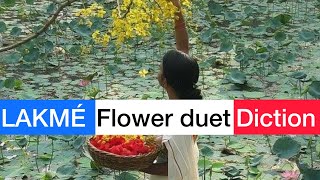 Flower duet Lakmé DELIBES French diction guide amp translation  score animation [upl. by Nitaj]