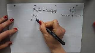 Mathe Klasse 5  Wie funktioniert eine Primfaktorzerlegung [upl. by Cochran]