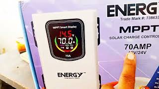 Energy MPPT 70 AMP Non hybrid change controller review a4yousolar [upl. by Noyart]