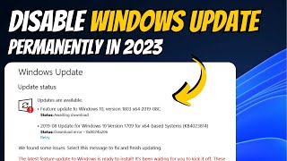 How to Disable Windows 1011 Auto Updates Permanently 2023  Turn Off Automatic Updates [upl. by Thorpe]