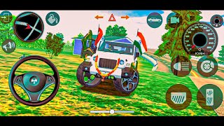 Dollar Song Modified Mahindra white Thar👿  Indian Cars Simulator 3D  Android Gameplay [upl. by Ralip614]