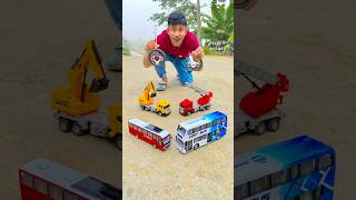 Remote control Bus  RC Fire Truck  RC Excavator rcbus rcexcavator remotecontrolcar [upl. by Nawak]