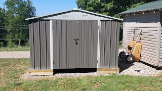 Cheapest 8x10 metal shed kit on Amazon [upl. by Larrabee104]