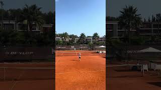 Lob practice at Mouratoglou Academy tennis mouratoglou france [upl. by Quirita]