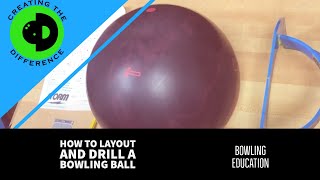 How to Layout and Drill a Bowling Ball  Pro Shop [upl. by Russon]