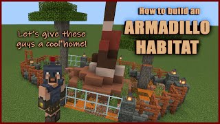 How to build an ARMADILLO Habitat  minecraft armadillo [upl. by Mowbray788]