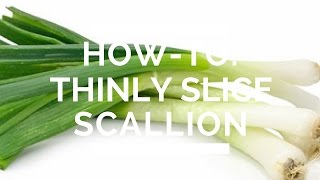 HowTo Thinly Slice Scallion [upl. by Nyliac]