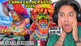 CARROZAS para el CARNAVAL de NEGROS Y BLANCOS 2025 estoy sorprendido  Mexicano Reacciona 😱🇨🇴 [upl. by Drais]