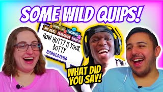 Sidemen  QUIPLASH WITH THE BOYS  Eli and Jaclyn REACTION [upl. by Dustie]