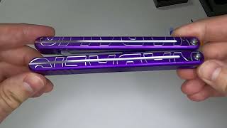 Nabalis Lightning Purple Balisong Trainer Unboxing [upl. by Spalla113]