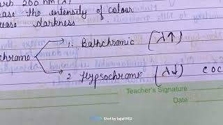 Auxochrome and Chromophore [upl. by Aihsened]