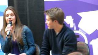 5110  Sterling Knight amp Danielle Campbell actors they admire favorite music HQ [upl. by Sethrida]