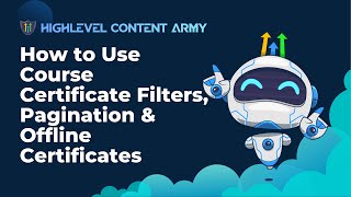 How to Use Course Certificate Filters pagination amp Offline Certificates [upl. by Oca]