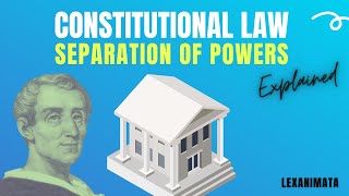 Constitutional Law explained Montesquieu separation of powers [upl. by Teleya]