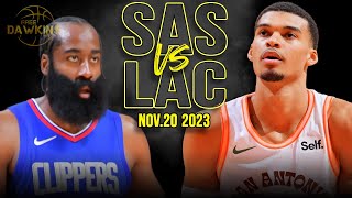 San Antonio Spurs vs Los Angeles Clippers Full Game Highlights  Nov 20 2023  FreeDawkins [upl. by Nira85]