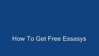 How To Get FREE English Essays Essays Reports Papers No Sign Up Needed [upl. by Eisyak]