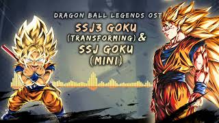 Dragon Ball Legends OST  SSJ3 Goku Transforming amp SSJ Goku Mini [upl. by Annal506]