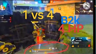 B2k 1 vs 4 in custom match  ultra legend gameplay 🎯 top level movement 🇧🇷 ff live Born2Kill [upl. by Tallulah134]