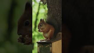 Sneaky Squirrel Snacks Watch This Cutie Hide and Eat squirrel [upl. by Shaver918]