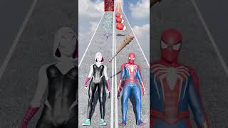 GTA V New Epic Save Run Spider Gwen vs Spiderman Funny Epic Challenge gta [upl. by Dnalrag]