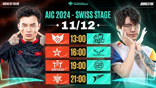 🔴 TRỰC TIẾP SUPER HEAVY vs TALON SWISS STAGE  AIC 2024  NGÀY 1112 [upl. by Pastelki139]