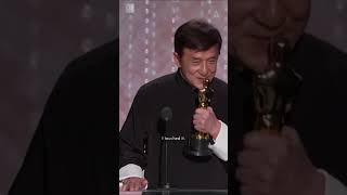 Jackie Chan jokingly recalls telling his dad he wouldnt get an Oscar for making comedy shorts [upl. by Mure353]