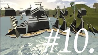 ROBLOX Tradelands  Fun Times Pt 10  Largest Tradelands Naval Battle  Ever [upl. by Scrivings]