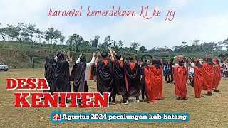 LIVE KARNAVAL BUDAYA DESA KENITEN HUT RI 79 PECALUNGAN KAB BATANG [upl. by Ytomit]