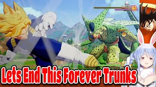 Pekora Funny Reactions To Trunks Vs Cell Cutscene In Dragon Ball Z Kakarot【ENG SUB】 [upl. by Anigriv]