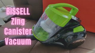 BISSELL Zing Lightweight Bagless Canister Vacuum Review [upl. by Suolekcin]