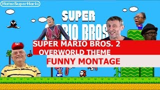 Super Mario Bros 2 Overworld Theme Remix  FUNNY MONTAGE [upl. by Garnes]