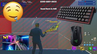 Redragon Fizz TKL K617 ASMR Chill 🤤 Piece Control 1v1🏆Fortnite Gameplay 144fps [upl. by Elonore648]