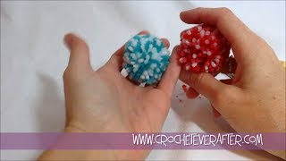 Multi Colored Pom Pom Tutorial [upl. by Fanchet]