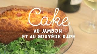 Cake au jambon et au gruyère râpé rapide  CuisineAZ [upl. by Jankey267]