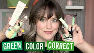 Green Color Correcting Makeup  Favorites [upl. by Nirrat]