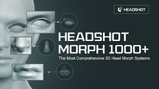 Character Creator 3  Content Pack Headshot Morph 1000 [upl. by Aneryc]