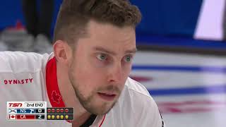 Draw 11  2021 Tim Hortons Brier  Gushue CA vs McDonaldMurphy NS [upl. by Solotsopa290]