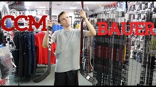 COMPLETE Stick Buying Guide For Elite Hockey Players CCM vs Bauer [upl. by Liamaj]