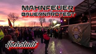 Höchstadt Aisch Mahnfeuer  Bauernprotest [upl. by Dustie]