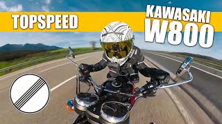 Kawasaki W800  TOPSPEED 🔥  German Highway  GPS [upl. by Talbert]