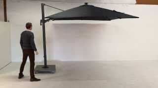 Palermo parasol with LED demo [upl. by Atsahc]