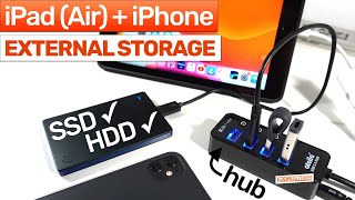 Hub for external storage on lightning iPads — Atolla Powered USB hub REVIEW [upl. by Caraviello]