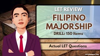 Filipino Majorship Part 1 LET Review Drill 150 Items [upl. by Zingg]